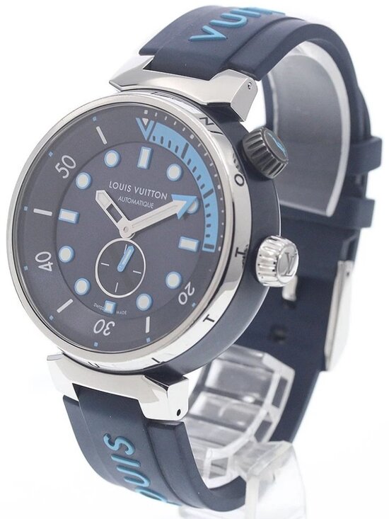 LOUIS VUITTON Tambour Street Diver QA121 Navy Dial Automatic Men\'s Watch_960018 main image 4